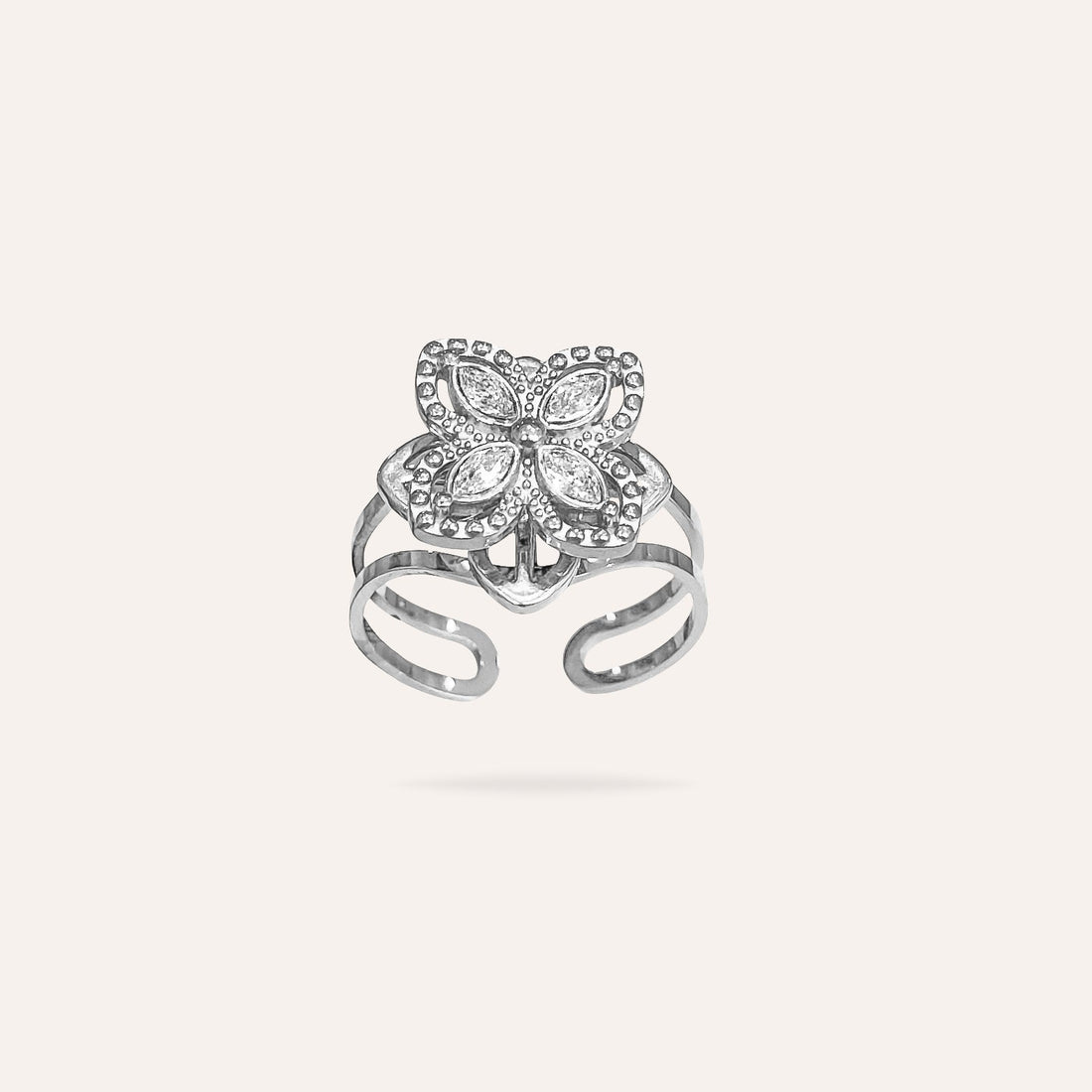 Gloria | Bague anti-stress en acier inoxydable