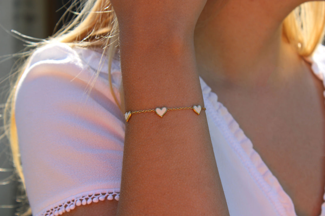 Aimée | Bracelet coeur en acier inoxydable