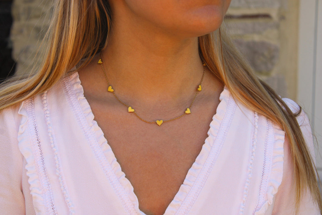 Aimée | Collier coeur en acier inoxydable