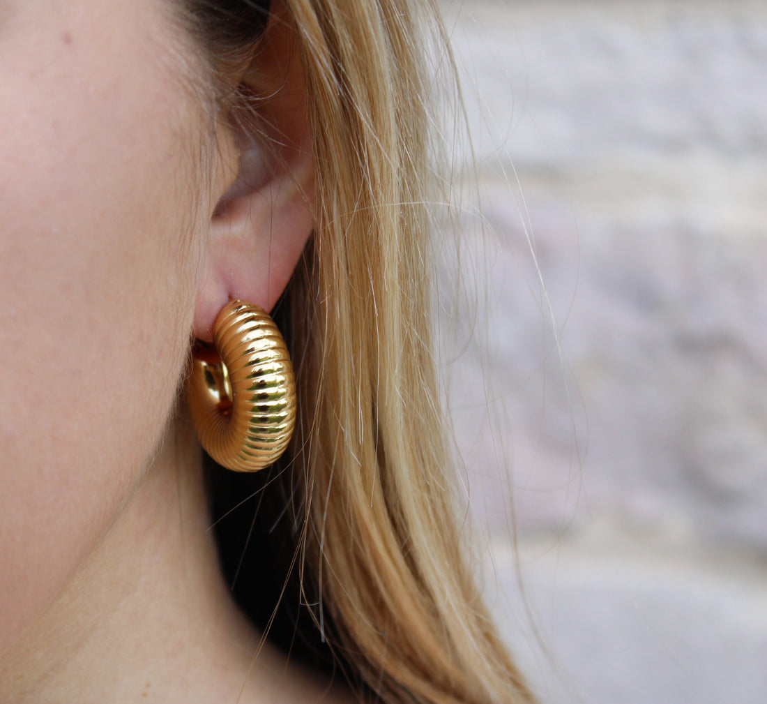Apolline | Boucles d'oreilles en acier inoxydable
