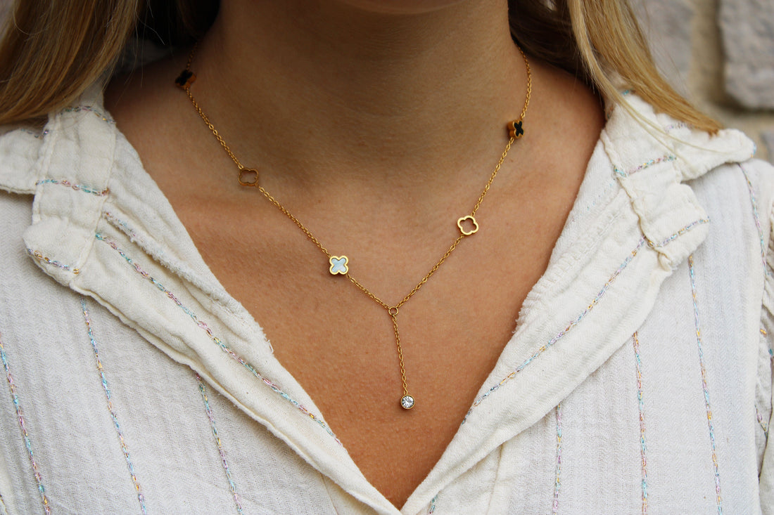 Charlie | Collier reversible en acier inoxydable doré