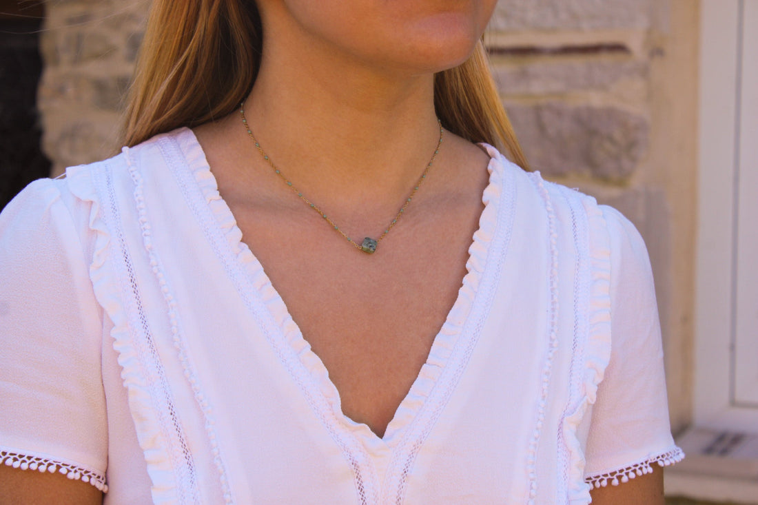 Cléophée | Collier trèfle en acier inoxydable
