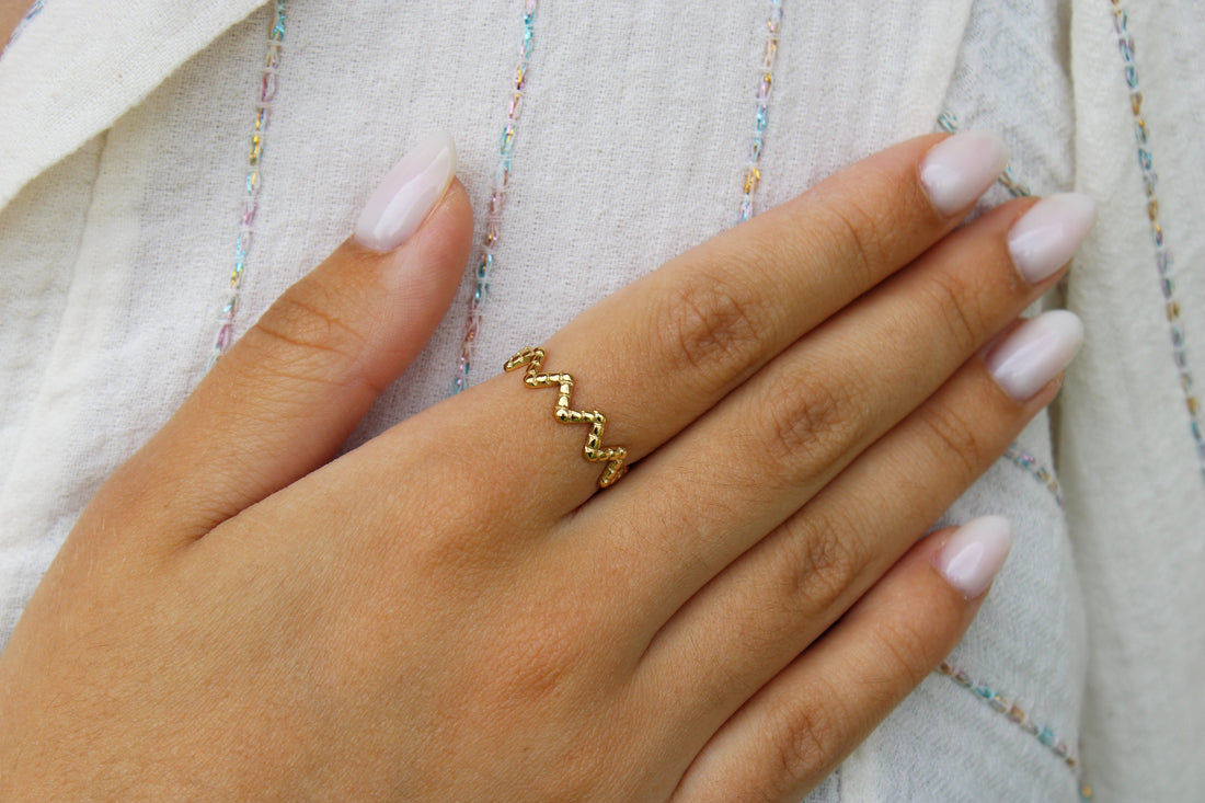 Clotilde | Bague en acier inoxydable