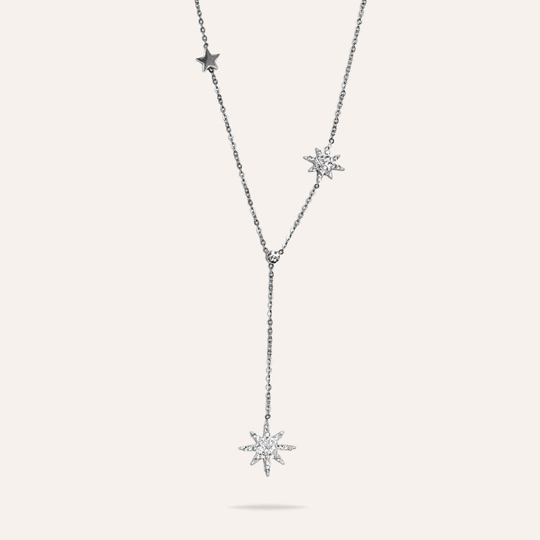 Emilie | Collier en acier inoxydable et zircons