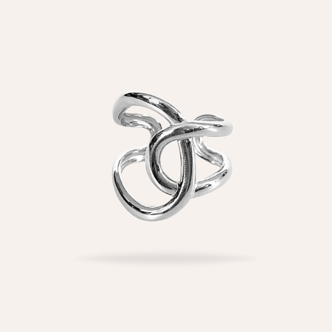 Ines | Bague en acier inoxydable doré
