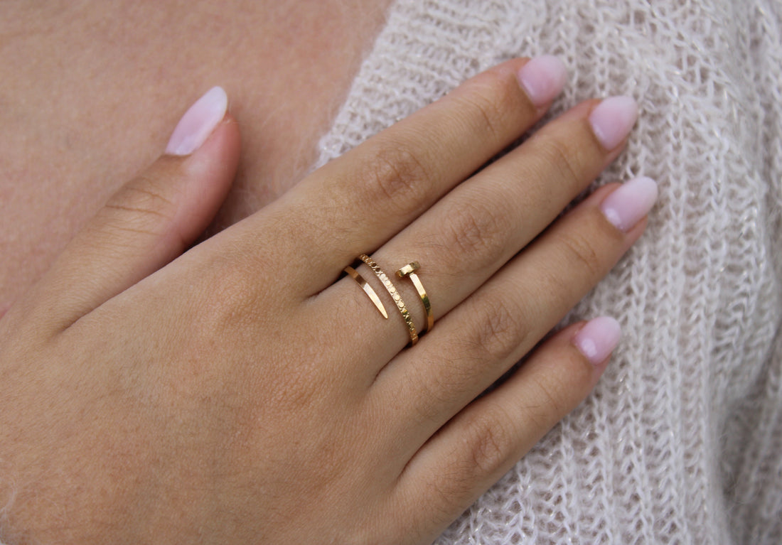 Isabel | Bague clou en acier inoxydable