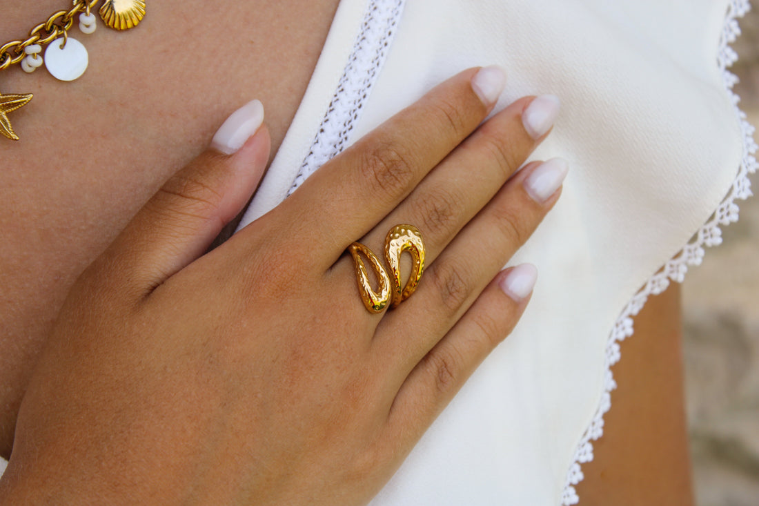 Jenna | Bague en acier inoxydable