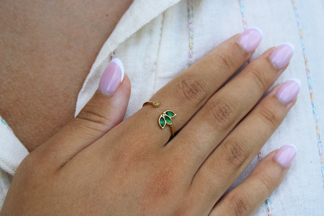 Joy | Bague en acier inoxydable et zircons