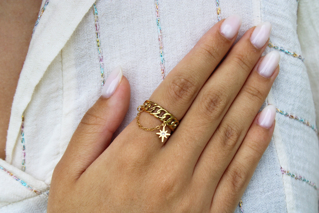 Justine | Bague en acier inoxydable