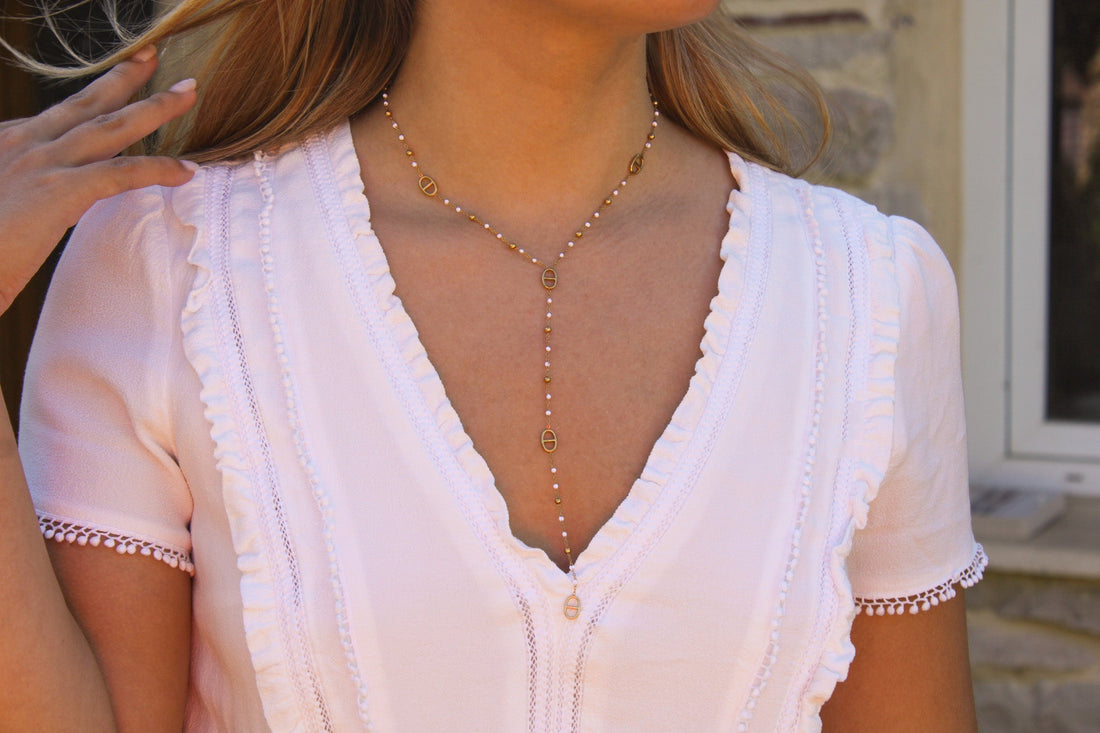 Lison | Collier en Y en acier inoxydable