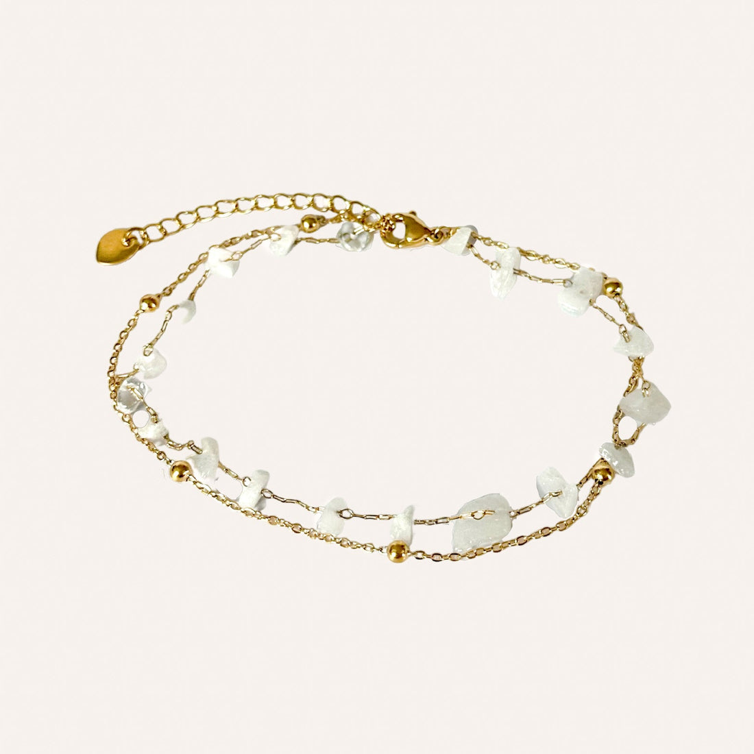MAE | Bracelet de cheville en acier inoxydable doré