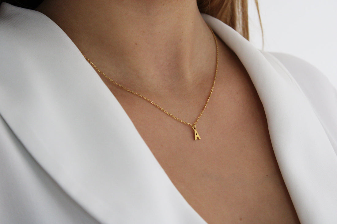 Ma petite lettre | Collier en acier inoxydable