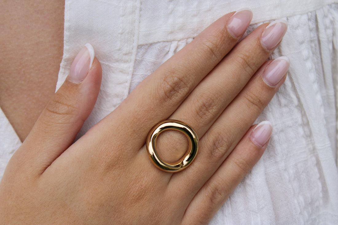 Marjorie | Bague cercle en acier inoxydable