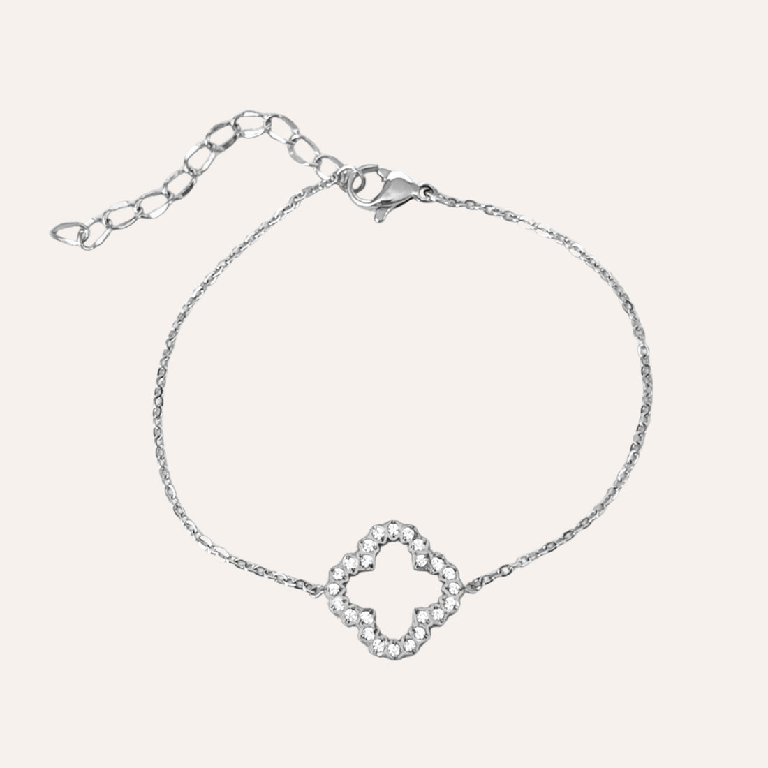 Maya | Bracelet en acier inoxydable et zircons