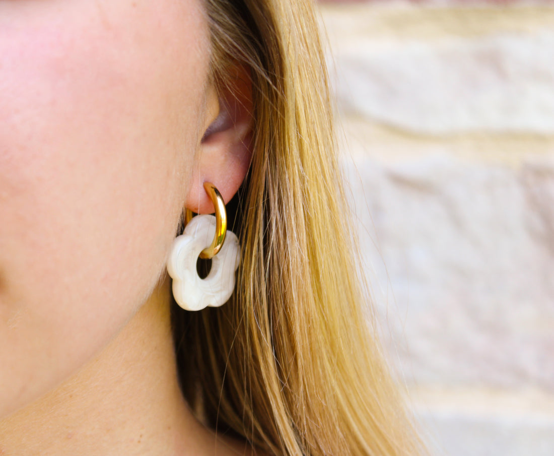 Milia | Boucles d'oreilles en acier inoxydable