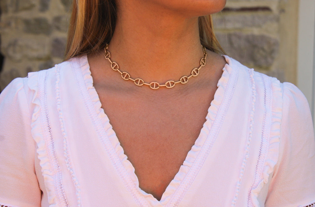 Naomie | Collier ras de cou en acier inoxydable