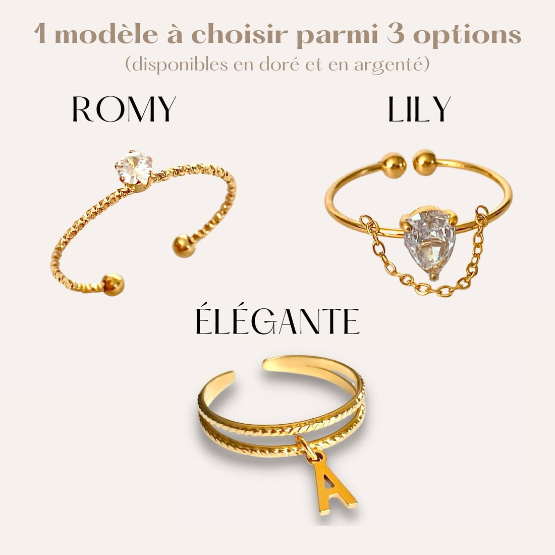 Fleur Surprise  - Ecrin fleur + 1 bague en acier inoxydable