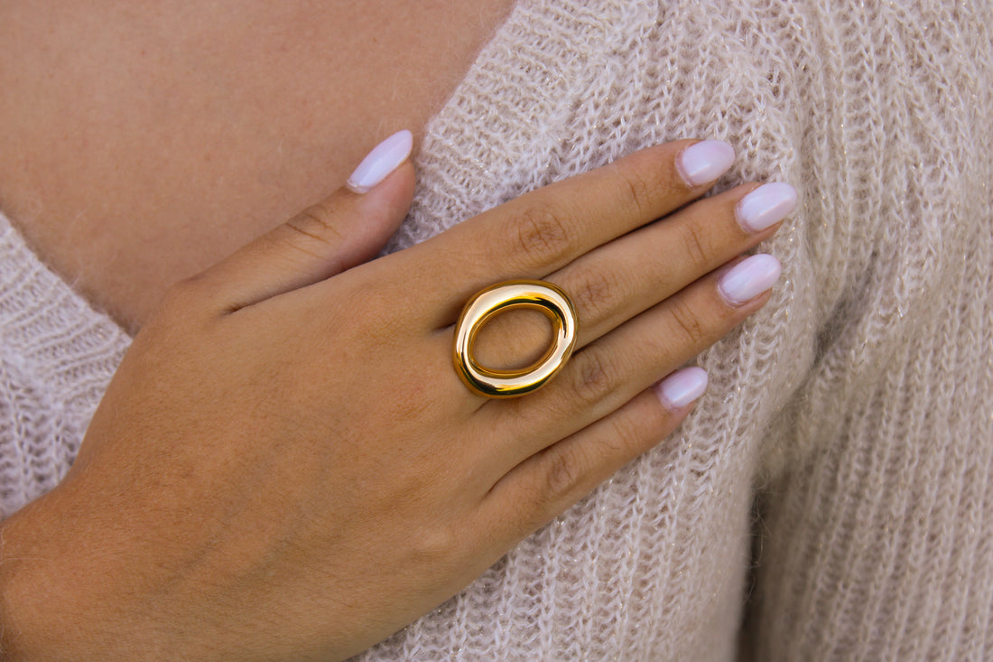 Ophélie | Bague en acier inoxydable