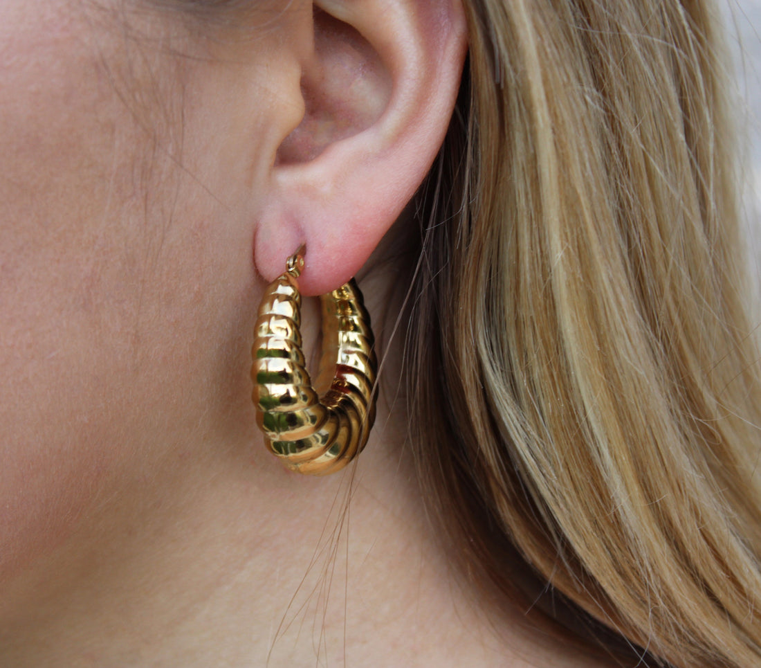 Prune | Boucles d'oreilles en acier inoxydable