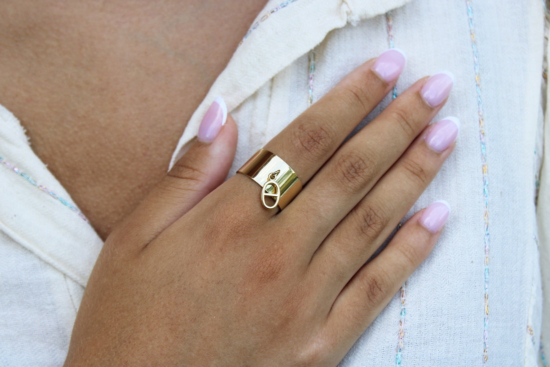 Roxane | Bague en acier inoxydable