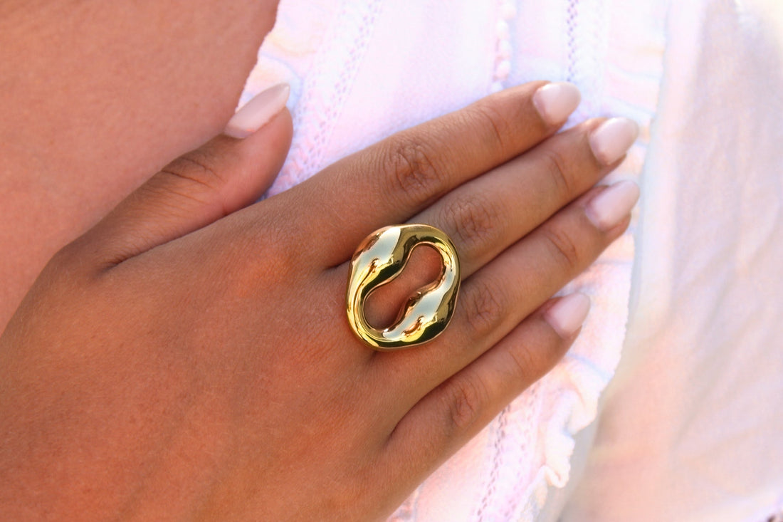 Selma | Bague ovale en acier inoxydable