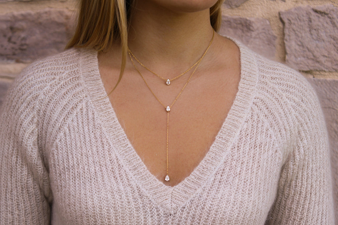 Siena | Collier en acier inoxydable et zircons