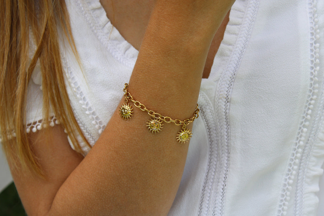 Sunny | Bracelet soleils en acier inoxydable