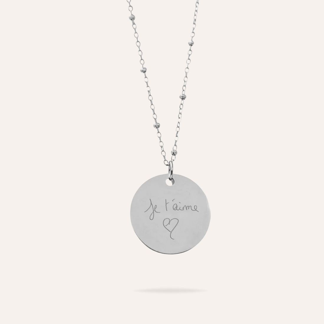 Signature | Collier personnalisé avec écriture manuscrite en acier inoxydable